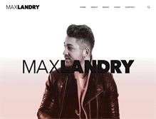 Tablet Screenshot of maxlandry.com